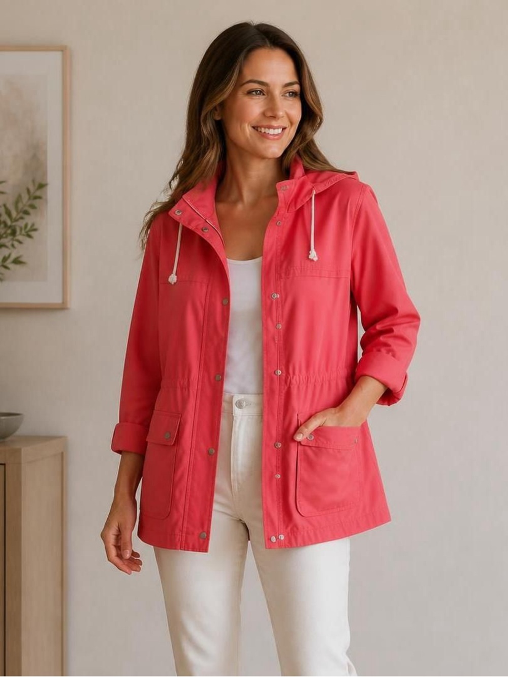Old Navy Pink Rain Jacket Coat